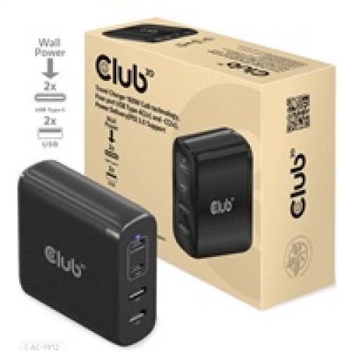 Club3D cestovní nabíječka 100W GAN technologie, 4xUSB-A a USB-C, PD 3.0 Support