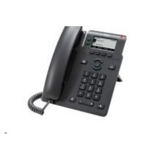 Cisco CP-6821-3PCC-K9=, telefón VoIP, 2 linky, 2,5" LCD, 2x10/100, PoE, MPP, bez adaptéra