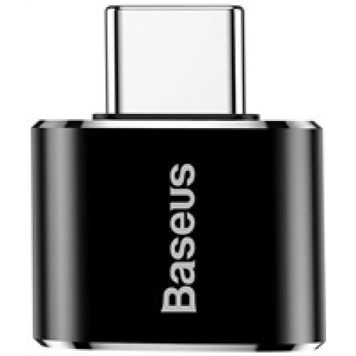 Baseus Exquisite Adaptér USB-C samec na USB samica 2,4A, čierny