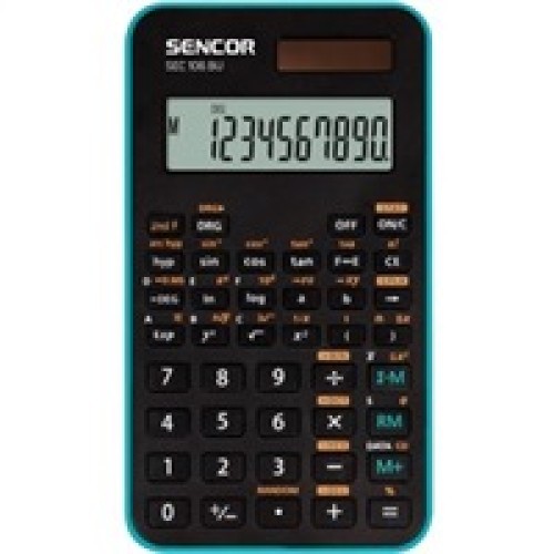 Sencor kalkulačka  SEC 106 BU - školní, 10místná, 56 vědeckých funkcí