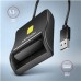 AXAGON CRE-SM3N, USB-A FlatReader čítačka kontaktných kariet ID card (eID klient), kábel 1,3 m
