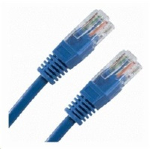XtendLan patch kábel Cat5E, UTP - 0,3m, modrý (predaj po 10 ks)