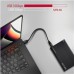 AXAGON EE25-GTR, USB-C 10Gbps - SATA 6G 2.5" RIBBED box, čierny
