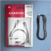 AXAGON BUCM32-CF05AB predlžovací kábel USB-C (M) <-> USB-C (F), 0.5m, USB 20Gbps, PD 240W 5A, 8K HD, ALU, oplet, čierny