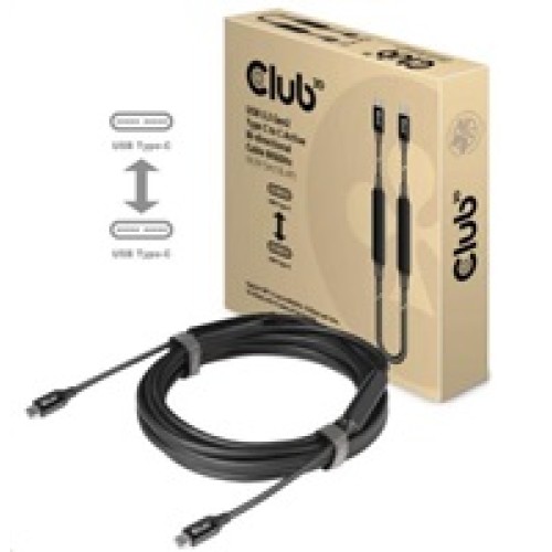 BAZAR Club3D Kabel USB 3.2 Gen2 Type-C to C Active Bi-directional (M/M) 8K60Hz, 5m - ROZBALENO