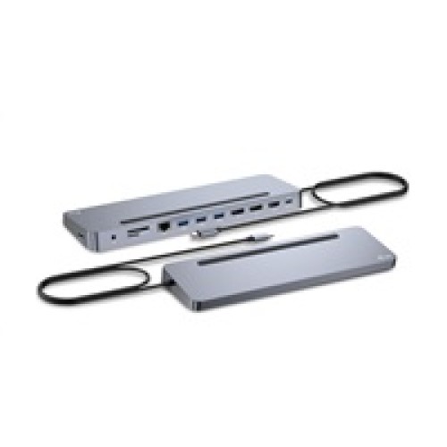 i-tec USB-C Metal Ergonomic 4K 3x Display Docking Station, PD 100W