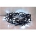 Solight LED venkovní vánoční řetěz, 200 LED, 10m, přívod 5m, 8 funkcí, IP44, studená bílá