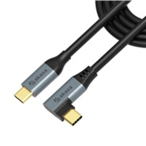 AKASA kabel USB-C 240Mbps, 100W PD, 90°