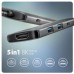 AXAGON HMC-5H8K, USB 5Gbps hub, 2x USB-A, USB-C, HDMI 8k/30Hz, PD 100W, kábel USB-C 15cm