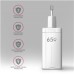 AXAGON ACU-DPQ65W, GaN nabíjačka do siete 65W, 3x port (USB-A + dual USB-C), PD3.0/QC4+/PPS/Apple, biela