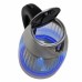 EVOLVEO Salente StripeGlass, rychlovarná konvice 1,8 l, nerez/skleněná, modré podsvícení
