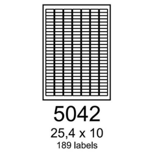 etikety RAYFILM 25,4x10 oranžové flourescentné laser R01335042A (100 list./A4)