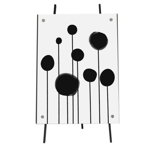 Hama akrylový stojanček ARTS, 13x18 cm, čierny, na výšku