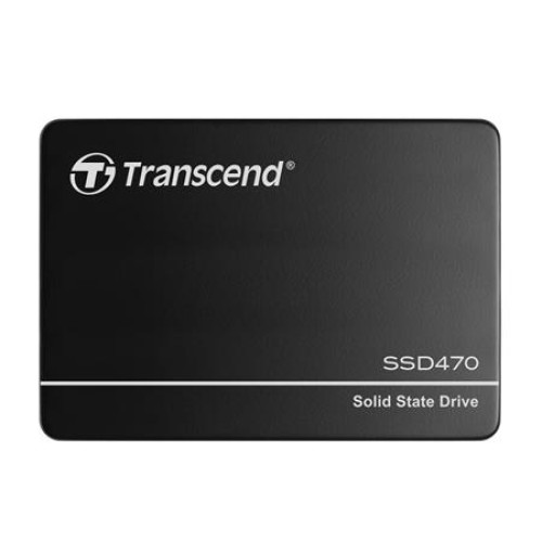 TRANSCEND SSD470K 2TB Industrial (3K P/E) SSD disk 2.5" SATA3, 3D TLC, Aluminium case, 560MB/s R, 520 MB/W, černý