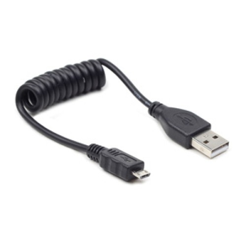 kábel z USB na micro USB, 0,6m krútený, CABLEXPERT