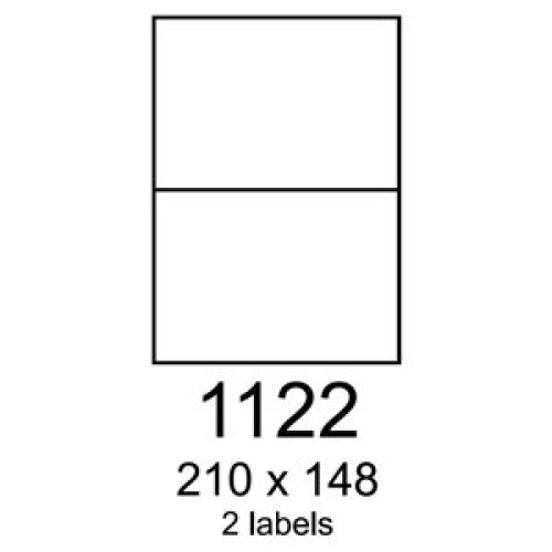 etikety RAYFILM 210x148 biele s odnímateľným lepidlom R01021122A (100 list./A4)