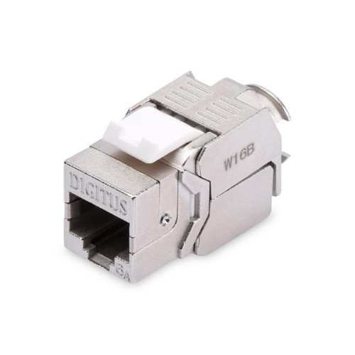 Digitus CAT 6A Keystone Jack, shielded,Re-embedded 500 MHz acc. ISO/IEC 11801:2002 AM2:2009/09, tool free connec., set 24 pcs