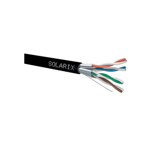 Kábel Solarix SXKD-6A-STP-PE STP kabel Cat 6A drát 500m venkovní - cívka