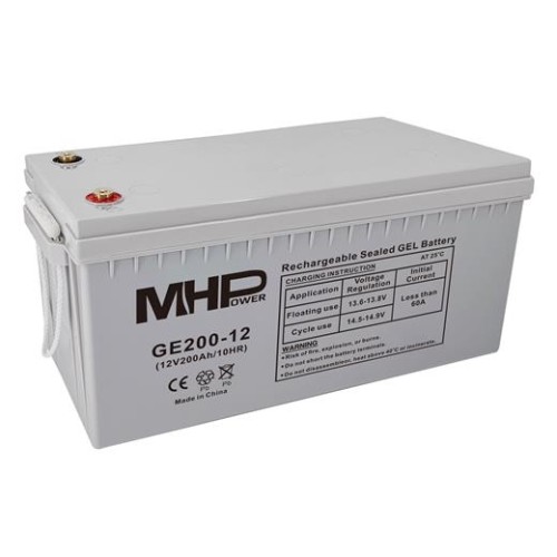 Batéria MHPower GE200-12 GEL, 12V/200Ah, T3-M8, Deep Cycle