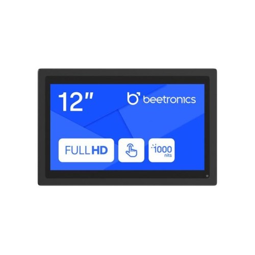 Dotykový monitor Beetronics 12HB9M 12" LED, PCAP (10-pcTouch), USB, bez rámčeka, čierny