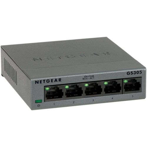 Switch Netgear GS305-300PES 5x GLAN, kov
