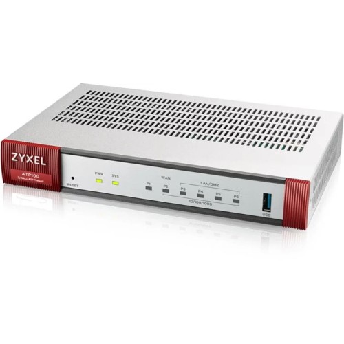 Zyxel ATP100 10/100/1000, VERSION 2, 1*WAN, 4*LAN/DMZ ports,1*USB with 1 Yr Bundle
