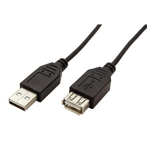 Kábel USB 2.0  A-A 60 cm, prodlužovací, černý