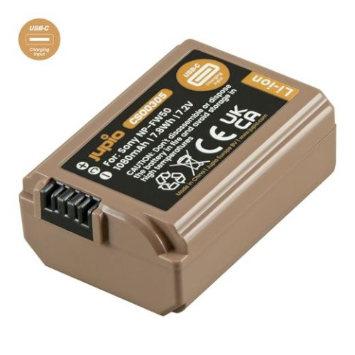 Batéria Jupio NP-FW50 *ULTRA C* 1080mAh s USB-C vstupom pre nabíjanie