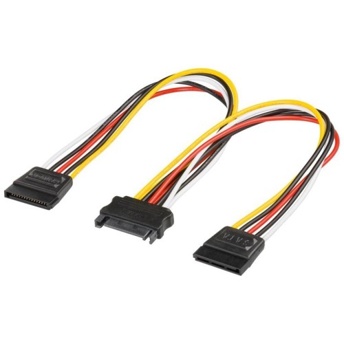 Kábel napájací k HDD Serial ATA rozdvojka M/2xF 0,16m