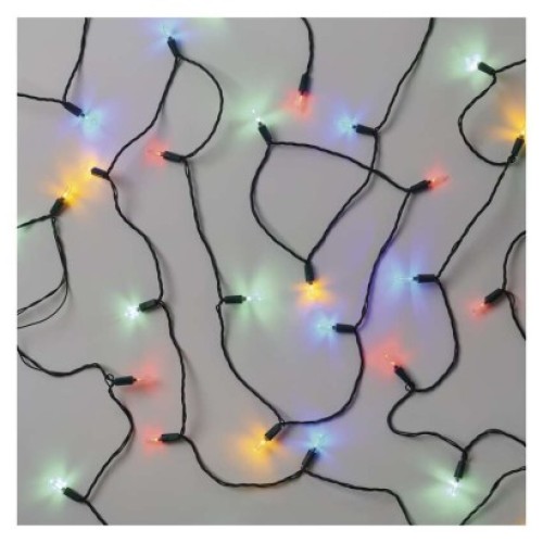 LED vianočná reťaz – tradičná, 26,85 m, vonkajšia aj vnútorná, multicolor