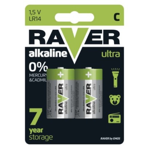 Alkalická batéria RAVER LR14 (C)