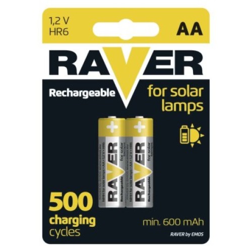 Nabíjacia batéria RAVER SOLAR 600 mAh HR6 (AA)