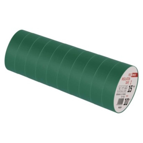 Izolačná páska PVC 15mm / 10m zelená
