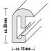 Hama rámček plastový SEVILLA, strieborná, 60x80 cm
