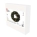 LED vianočný veniec, 40 cm, 2x AA, vnútorný, teplá biela, časovač