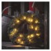 LED vianočný veniec, 40 cm, 2x AA, vnútorný, teplá biela, časovač