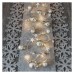 LED vianočná girlanda – strieborné guličky, 1,9 m, 2x AA, vnútorný, teplá biela, časovač