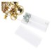LED vianočná girlanda – zlaté guličky, 1,9 m, 2x AA, vnútorný, teplá biela, časovač