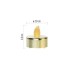 LED dekorácia – 6x čajová sviečka zlatá, 6x CR2032, vnútorná, vintage