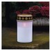 LED náhrobná sviečka, 12,5 cm, 2x C, vonkajšia aj vnútorná, vintage, časovač