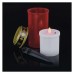 LED náhrobná sviečka zapichovacia, 25 cm, 2x AA, vonkajšia aj vnútorná, vintage