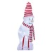 LED vianoč. snehuliak s čiapkou a šálom, 46 cm, vonkaj. aj vnútor., studená biela