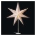 Svietnik na žiarovku E14 s papierovou hviezdou biely, 67x45 cm, vnútorný