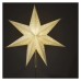 LED hviezda papierová so zlatým stojančekom, 45 cm, vnútorná