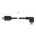 HDMI 2.0 high speed kábel A vidlica – A vidlica 90° 1,5m