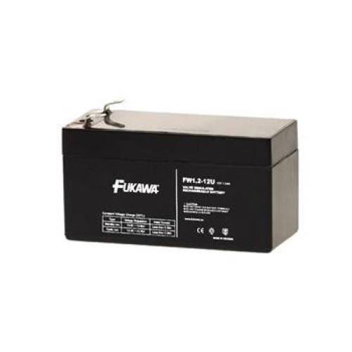 FUKAWA akumulátor FW 1,2-12 U (12V; 1,2Ah; faston 4,7mm; životnost 5let; 43mm)