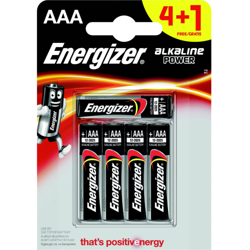 ENERGIZER 5x primárne AAA batérie, Alkalinové bal. 5ks