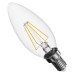 LED žiarovka Filament sviečka / E14 / 3,4 W (40 W) / 470 lm / teplá biela