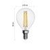 LED žiarovka Filament Mini Globe / E14 / 3,4 W (40 W) / 470 lm / neutrálna biela