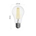 LED žiarovka Filament A67 / E27 / 11 W (100 W) / 1 521 lm / teplá biela